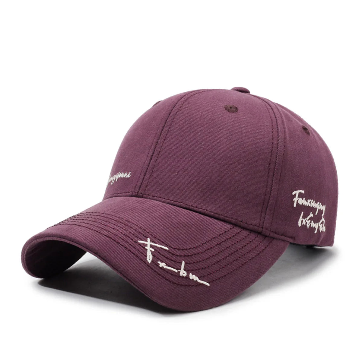 Deep-Top Large-Brim Baseball Cap for Women, 2026 New Style, Face-Slimming, Wide Brim, Summer Sun Protection Hat, Embroidered Letters, Fashionable for Men