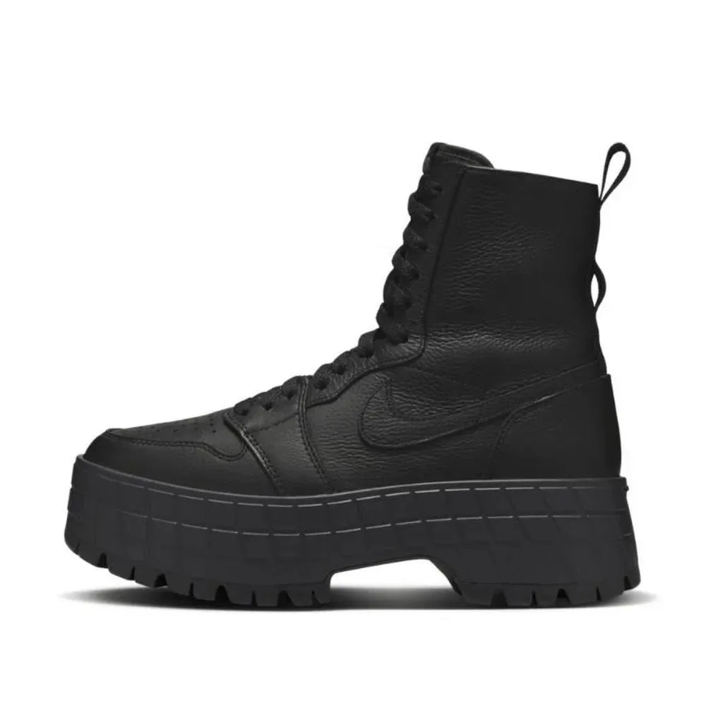Nike Jordan Air Jordan 1 Brooklyn Simple, Soft, Non-Slip, Durable, Lightweight Round-Toe Ankle Boots for Women, Black FJ5737-001