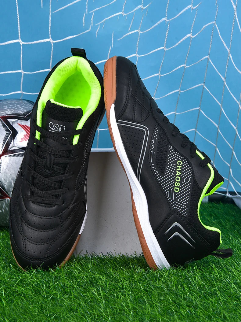 Crampons de football professionnels pour hommes, antidérapants, pour entraînement de Futsal, résistants à l'usure, ultralégers, pour l'extérieur et l'intérieur, baskets unisexes