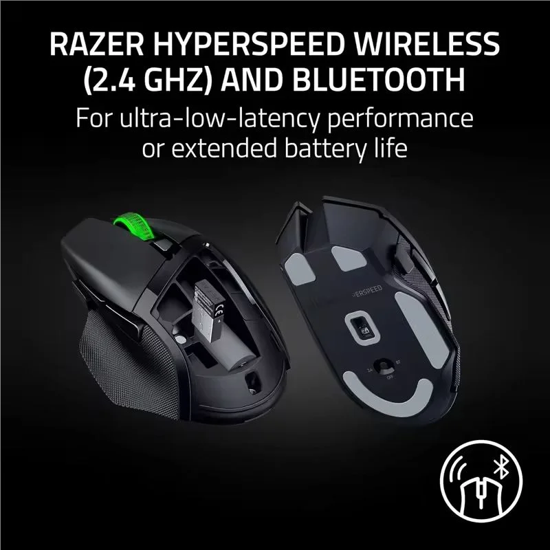 Original Razer Basilisk V3 X HyperSpeed Wireless Gaming Mouse 18K Optical Sensor Chroma RGB  2.4 GHz & BluetoothWireless Mice