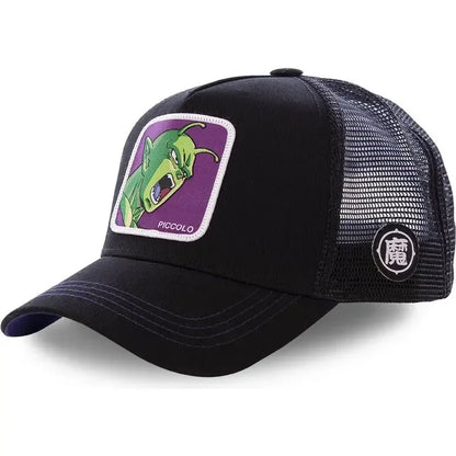 Son Goku Cap Baseball Cap Summer Travel Peaked Cap Men's Embroidery Hip-Hop Sun Visor Adjustable Trucker Mesh Cap