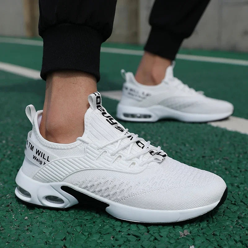 Sommer-Herrenschuhe aus Mesh, lässige Sportschuhe, Frühlings- und Sommerschuhe, leichte Tennis- und Walking-Schuhe, schwarze Sneaker, Verkaufsschlager 2025