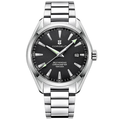 Luxury NH35 Movt Corgeut 41mm Man Sport Clock Automatic Relogio Masculino Mechanical Wristwatch Sapphire Steel Band Men's Watch