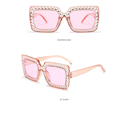 Fashion Diamond Sunglasses Women Men Luxury Brand Designer Glitter Sun Glasses UV400 Shades Eyeglasses Goggles