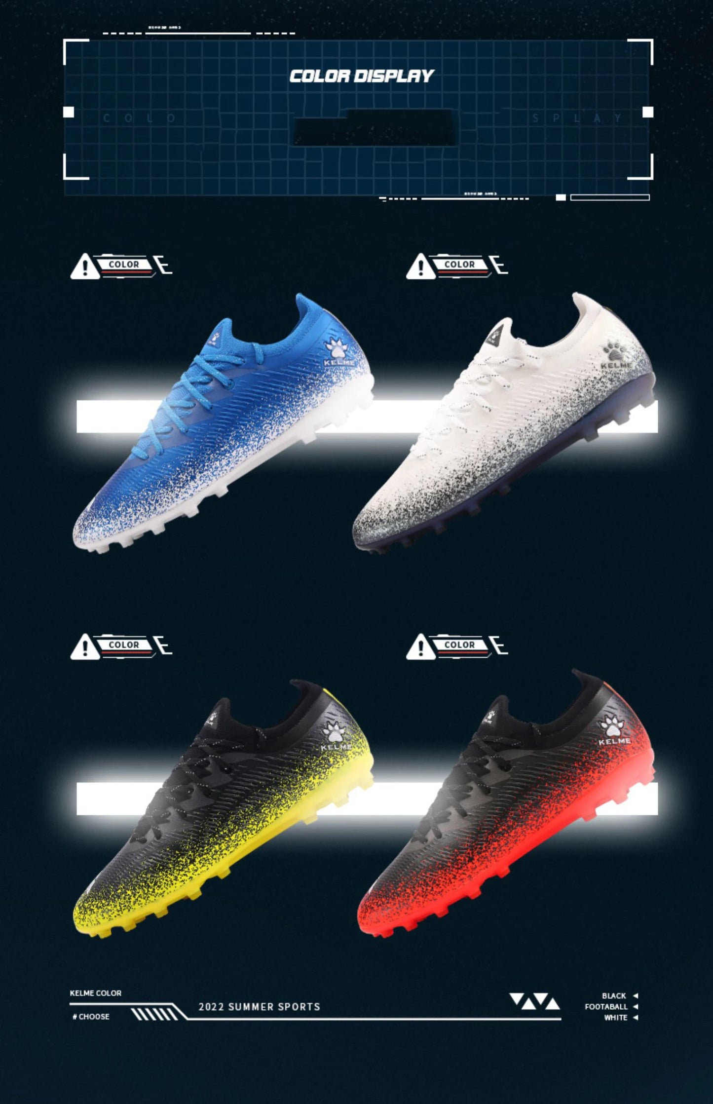 KELME Football Shoes Men's MG Adult Game Short Nails Professional Grass Non-Slip Shock Absorption Training Shoes  ZX80121057