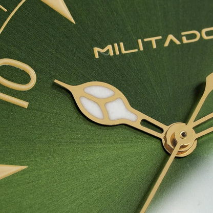 Militado ML08 Vintage Quartz Watch Ronda 515 Movement Ar Sapphire Mirror 38Mm Wrist Watch Date Super Luminous Waterproof Watches