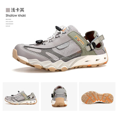 HUMTTO Men Upstream Shoes Outdoor Trekking Wading Aqua Shoes Breathable Mesh Quick drying ankle women  water Sneakers Non-slip