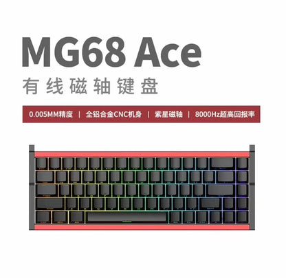 Irok MG68 MAX Keyboard Magnetic Switch Hot Swap RGB 8K Gamer Mechanical Keyboard PC E-Sports Gaming Accessories Customized Gift