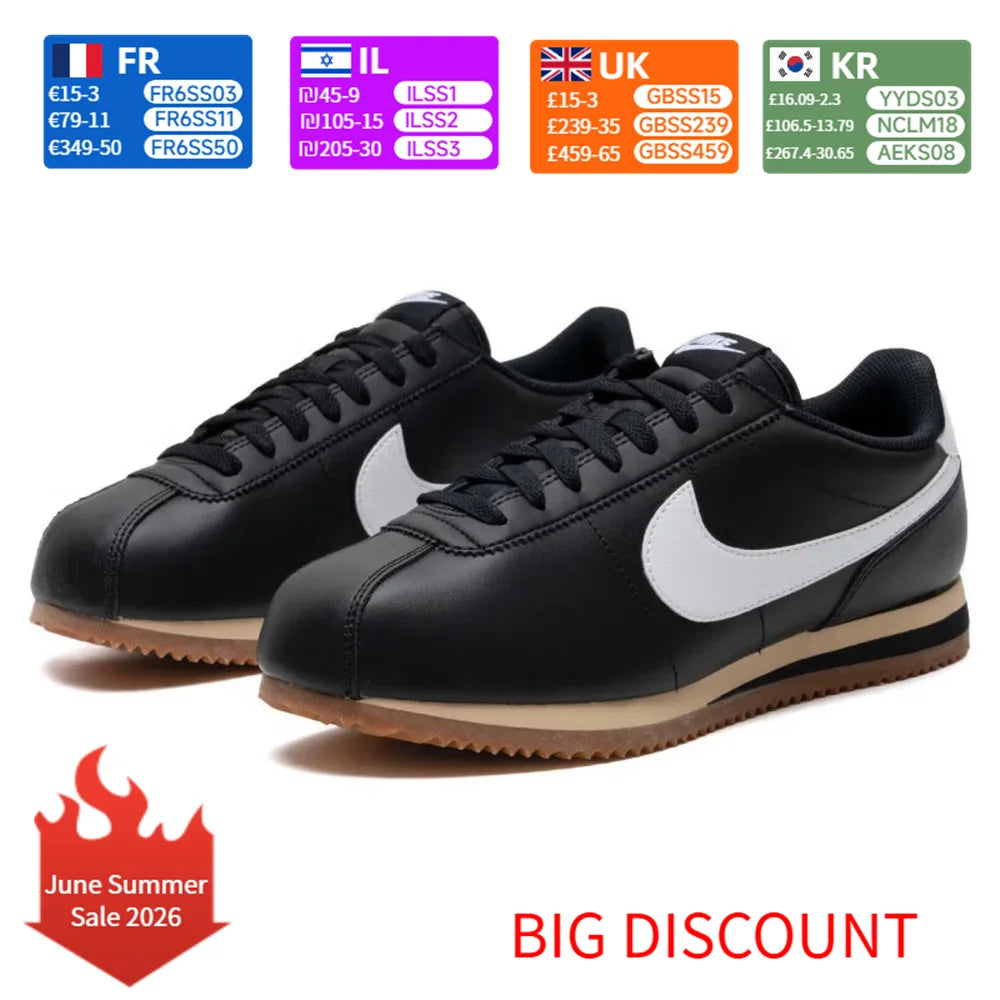 Zapatillas Nike Classic Cortez: diseño retro clásico, cómodas, con amortiguación, ligeras y resistentes, ideales para el día a día. DM4044-002