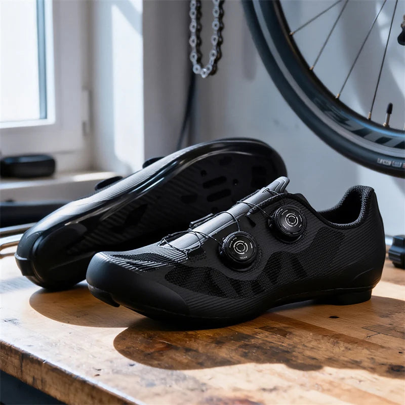 Zapatillas de ciclismo ultraligeras de carretera y montaña para hombre, MTB profesionales, zapatillas de ciclismo SPD con cierre automático, zapatillas de ciclismo de carretera para mujer