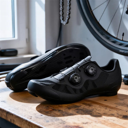 Zapatillas de ciclismo ultraligeras de carretera y montaña para hombre, MTB profesionales, zapatillas de ciclismo SPD con cierre automático, zapatillas de ciclismo de carretera para mujer
