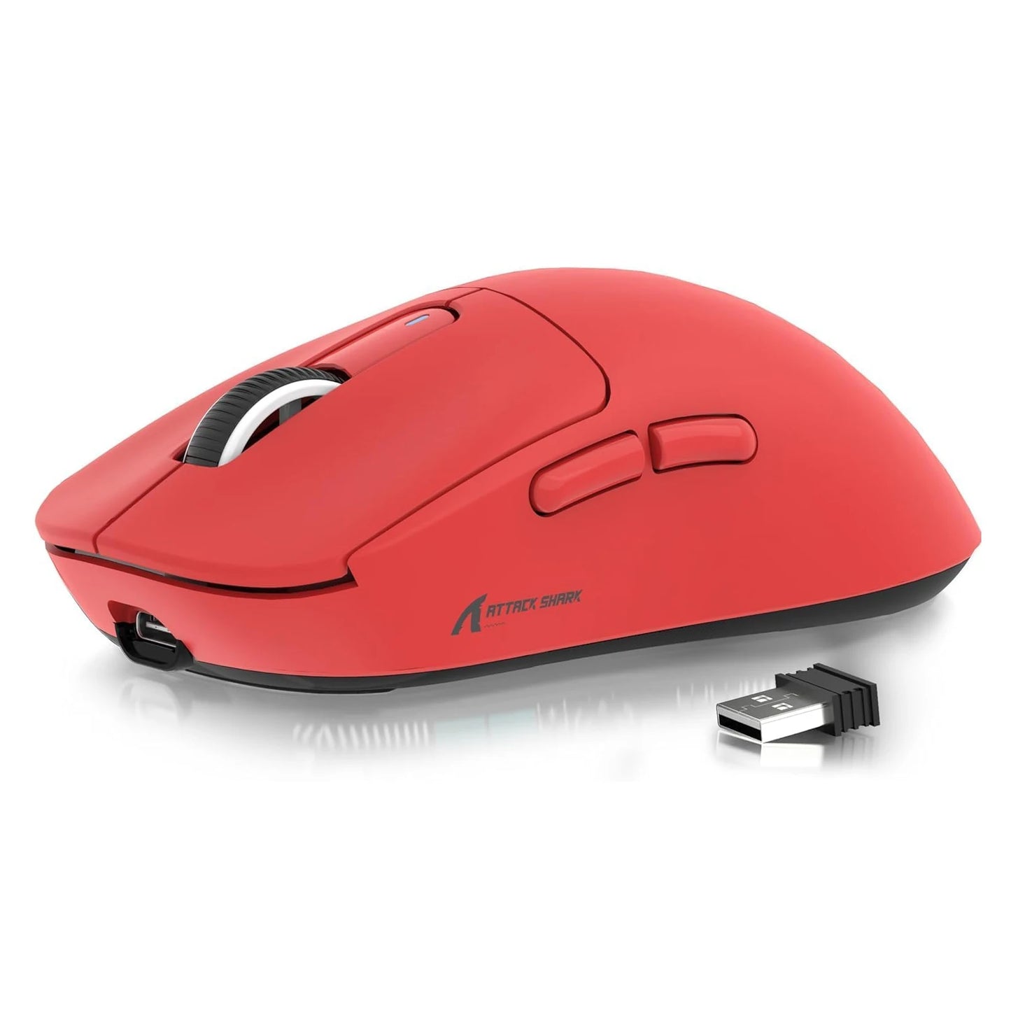 ATTACK SHARK X3 vezeték nélküli gaming egér, 49g ergonomikus PC egér, három üzemmód, PAW3395 26K DPI optikai érzékelő, programozható gombok