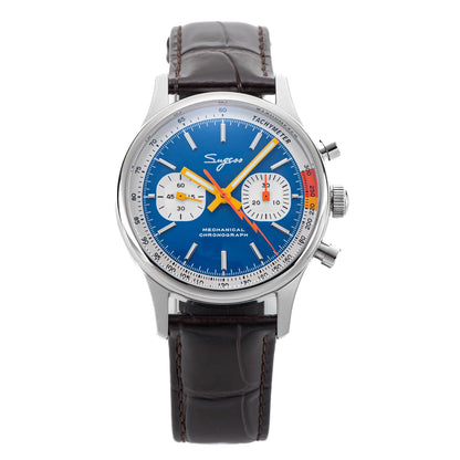 Sugess New Business Watch Mechanical Chronograph ST19 Original Swaneck Movement wristwatches Army Pilot Reloj Hombre Sappire