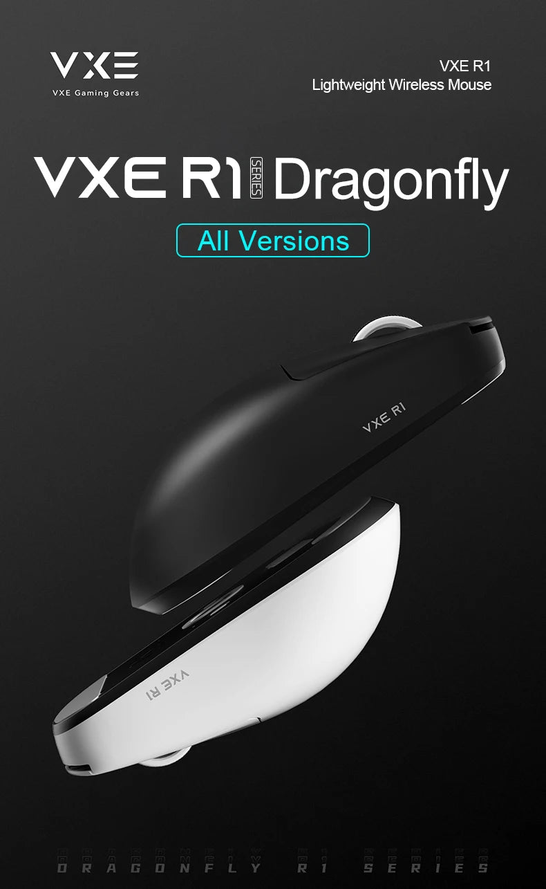 ATK VXE Dragonfly R1 Pro MAX kabellose Gaming-Maus PAW3395 R1 SE Plus Custom Esports FPS-Maus, wiederaufladbar, leichtgewichtige Maus