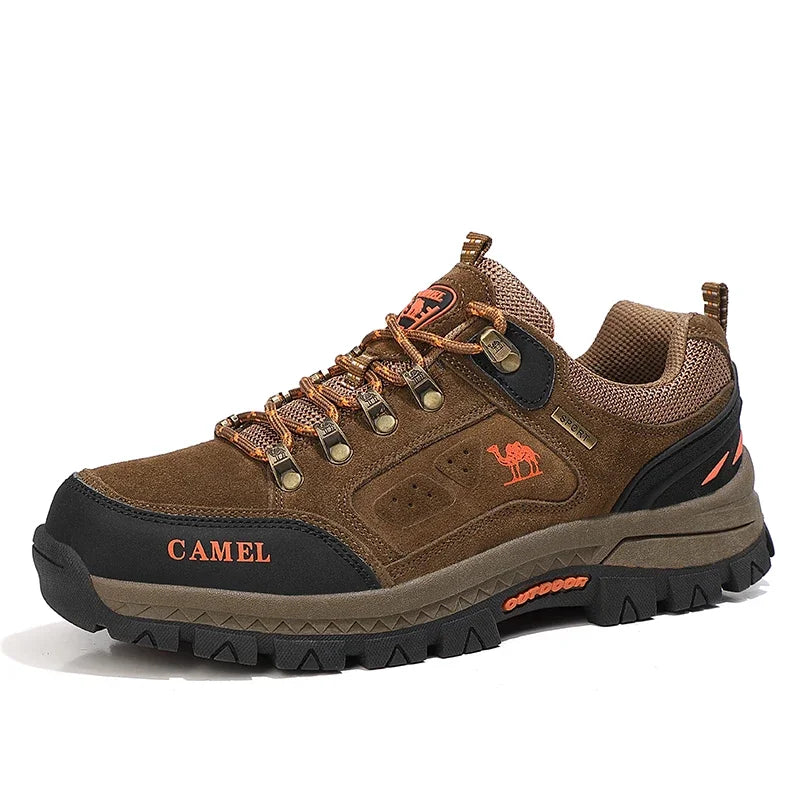 Scarpe da trekking da uomo in pelle scamosciata, sneakers outdoor da trail, scarpe da arrampicata antiscivolo e traspiranti, scarpe sportive da montagna da uomo