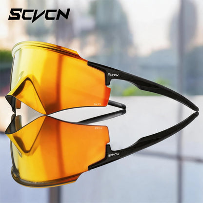 Scvcn Men's Cycling Glasses Outdoor Sport Runing Sunglasses Women MTB Bike Bicycle Goggles Road Riding Fishing Hiking Eyewear