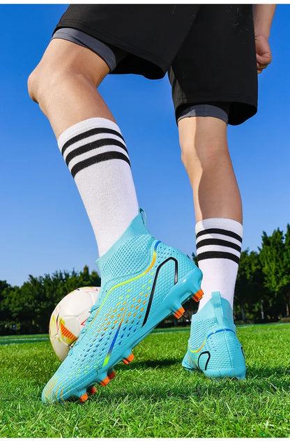 Men Football Boots Professional Turf Futsal Match Grass Unisex Outdoor Training Soccer Shoes Soccer Cleats Non-slip Breathable