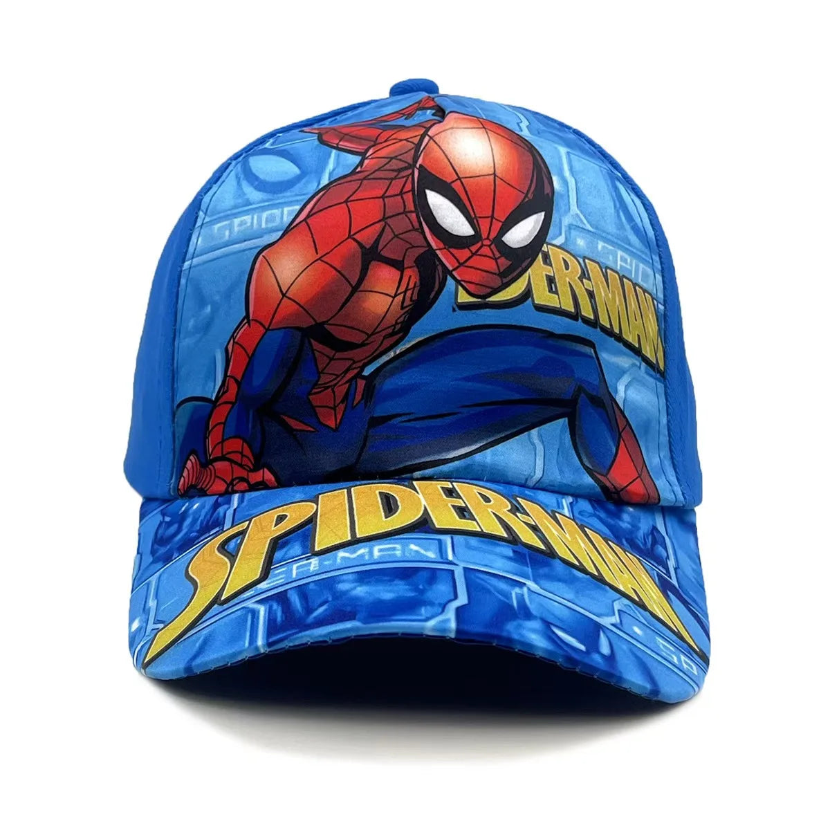 Marvel Spring and Autumn New Children's Anime Spider Man Duck Tongue Hat Sunscreen Sunscreen Hat Baseball Hat