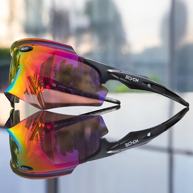 Scvcn Men's Cycling Glasses Outdoor Sport Runing Sunglasses Women MTB Bike Bicycle Goggles Road Riding Fishing Hiking Eyewear