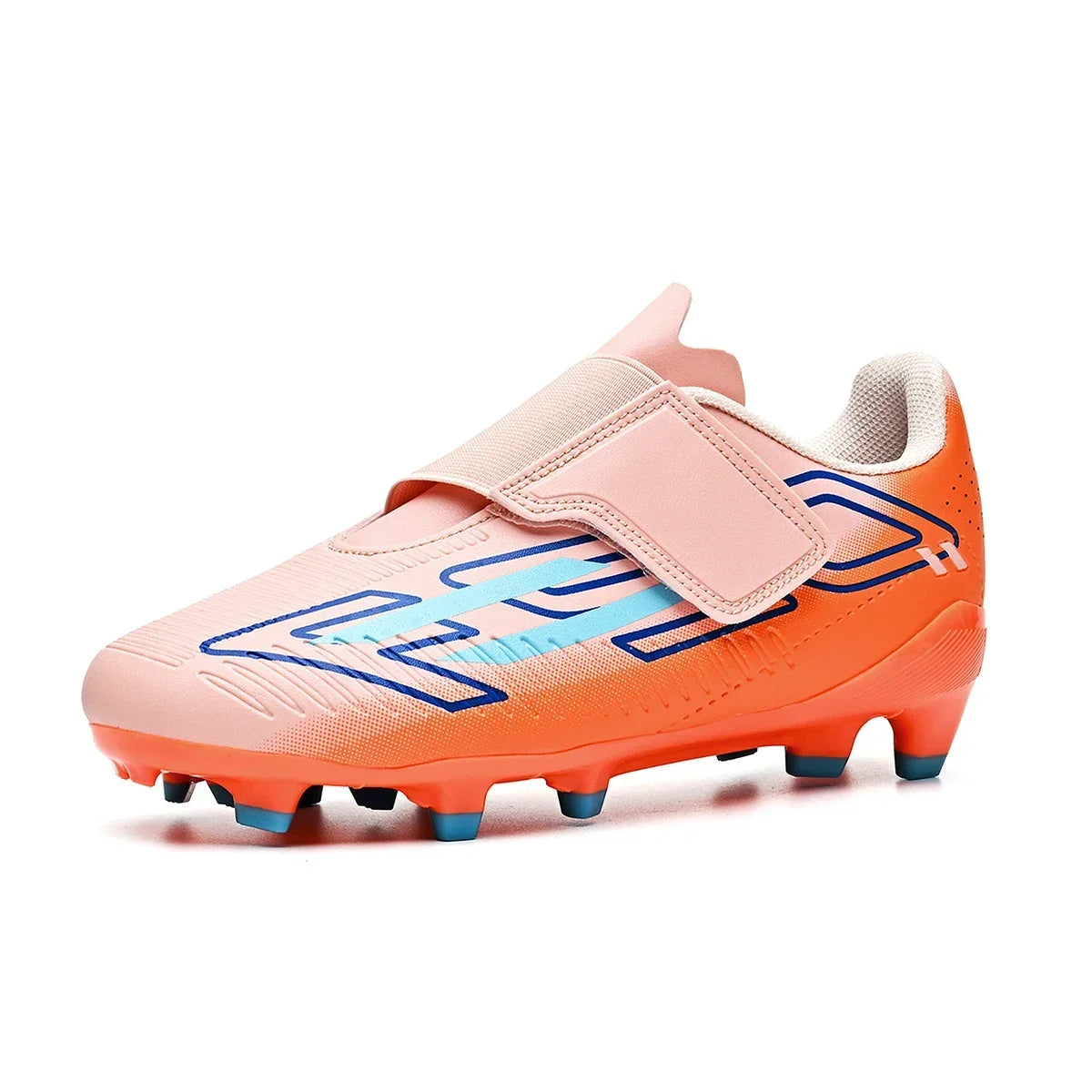 Chaussures de football professionnelles pour hommes, sans lacets, antidérapantes, pour jeunes, crampons FG/TF, entraînement sur terrain, crampons rapides pour le football.