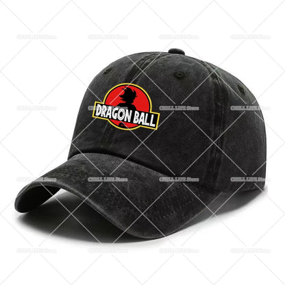 Anime Dragons Ball Men Washed Baseball Cap Son Goku Adults Retro Peaked Cap Outdoor Sport Hip-hop Dad Hat Unisex Mesh Sunhat