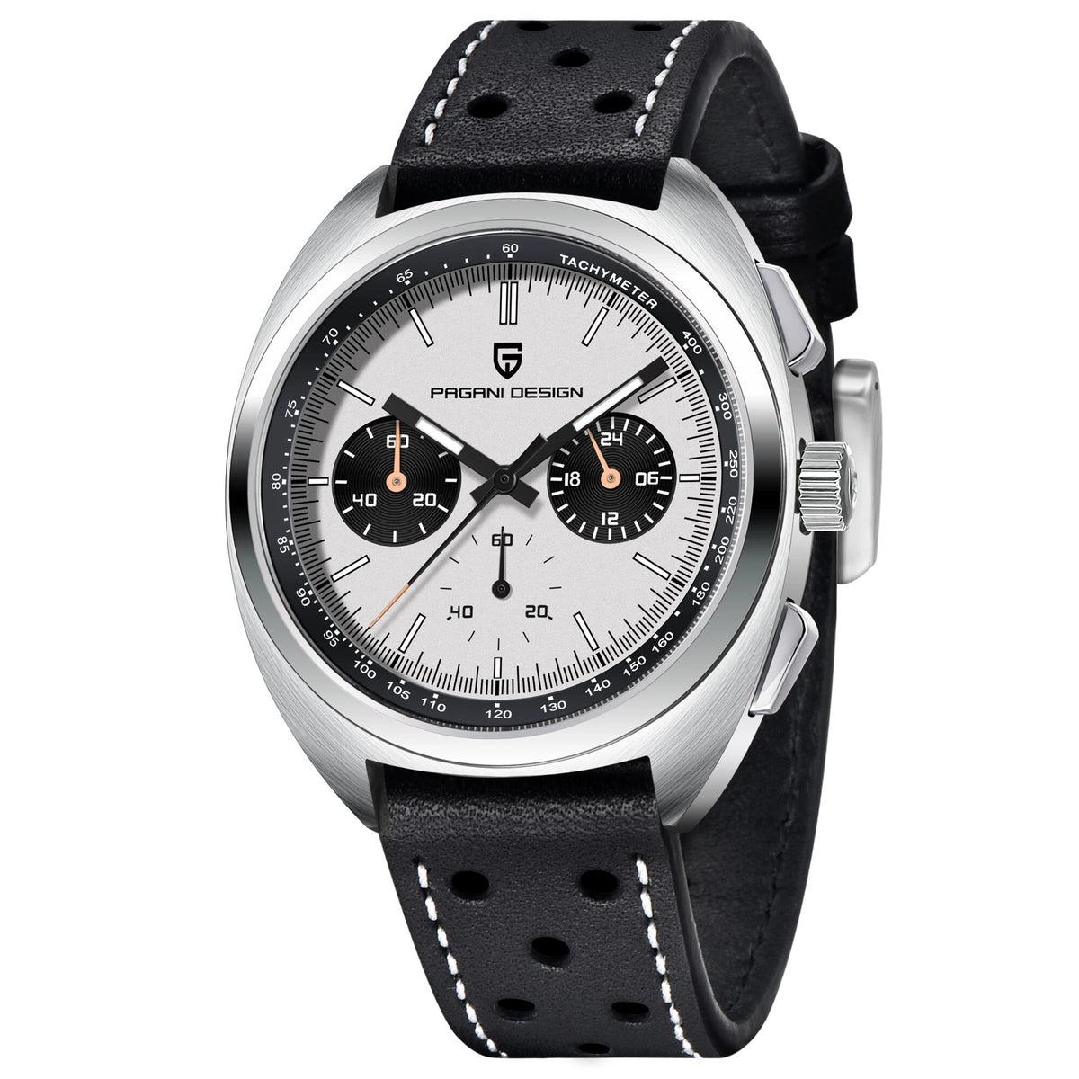 PAGANI DESIGN 2025 New Panda Dial Men Watches Luxury Quartz Watch For Men Japan VK63 Sport Chronograph Sapphire glass Wristwatch