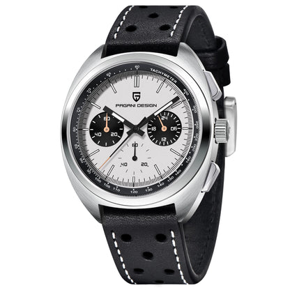 PAGANI DESIGN 2025 New Panda Dial Men Watches Luxury Quartz Watch For Men Japan VK63 Sport Chronograph Sapphire glass Wristwatch