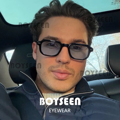 Men's Small Frame Sunglasses Can Customized Prescription Glasses Casual Blue Sunglasses For Travel And Driving