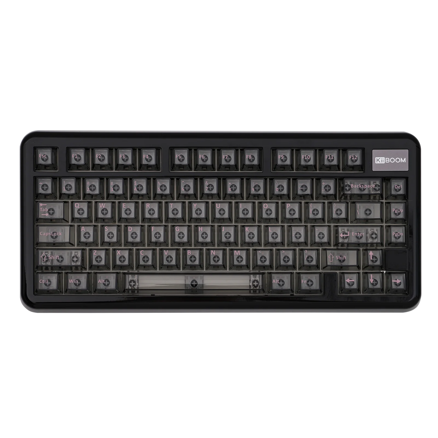 KiiBOOM Phantom81 Lite QMK/VIA 75% Hot-Swap Gasket Wired/BT/2.4GHz Wireless Mechanical Keyboard ABS Case+UV Tech RGB Backlights