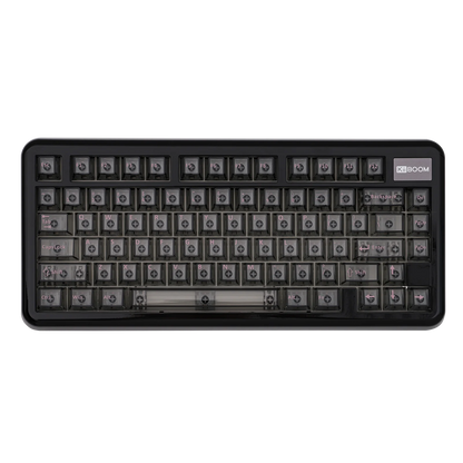 KiiBOOM Phantom81 Lite QMK/VIA 75% Hot-Swap Gasket Wired/BT/2.4GHz Wireless Mechanical Keyboard ABS Case+UV Tech RGB Backlights