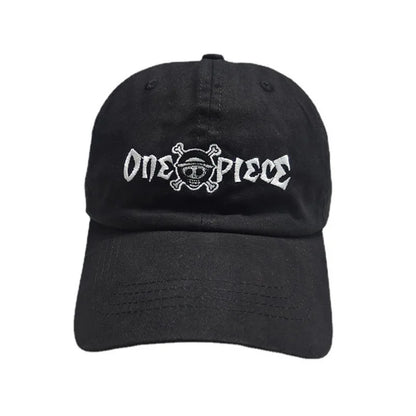 Anime ONE PIECE Hat Monkey D. Luffy Roronoa Zoro Cartoon Print Baseball Hat Adjustable Outdoor Casual Sunshade Four Seasons Hat