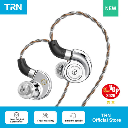 Monitores intraaurales TRN Conch Lucky Bag – Auriculares HiFi con cable, dinámica de diamante DLC y filtros de boquilla de afinación para Xiaomi