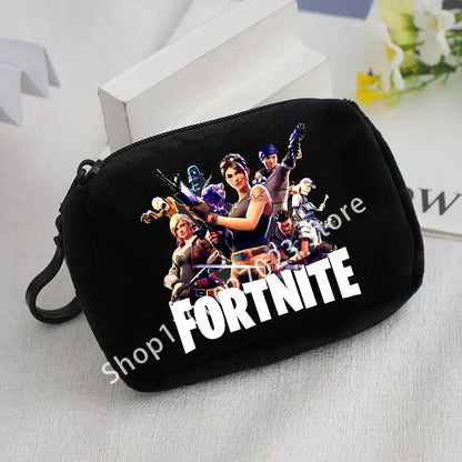 Fortnites Boys Girls Plush Coin Purse Cute Fashion Portable Wallet Cartoon Anime ID Card Storage Bag Children Birthday Gifts