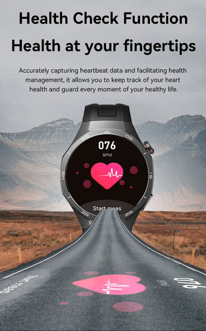 LAXASFIT 2026 New Smart Watch Men's 1.52 HD Screen Bluetooth Talk Heart Rate Monitor Men Women NFC Outdoor Sports Smart Watch