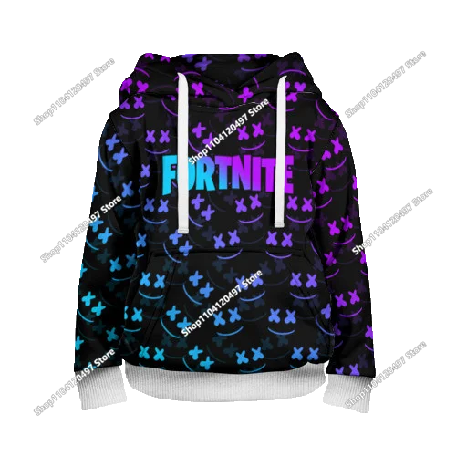 2025 New Fortnite 3D Printed Unisex Hoodie Casual Coat Game Peripheral Cosplay Children Clothing Gifts