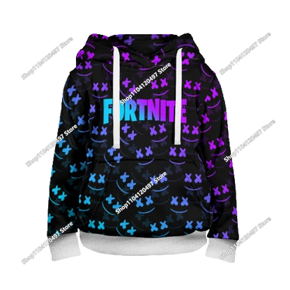 2025 New Fortnite 3D Printed Unisex Hoodie Casual Coat Game Peripheral Cosplay Children Clothing Gifts