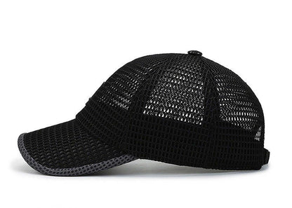 Summer Mesh Cap Baseball Breathable Outdoor Adjustable Snapback Hiking Fishing Cap Women Men Cool Casual Sport Cycling Cap