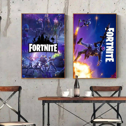 cool F-FORTNITE  high-definition poster sticker, sprucing up home and room walls, available in diverse styles.