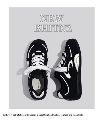Men's Lightweight Comfortable Soft Bottom Casual Versatile Deqin Shoes Breathable Anti-Slip Wear-Resistant Flat Heel Sports Shoes