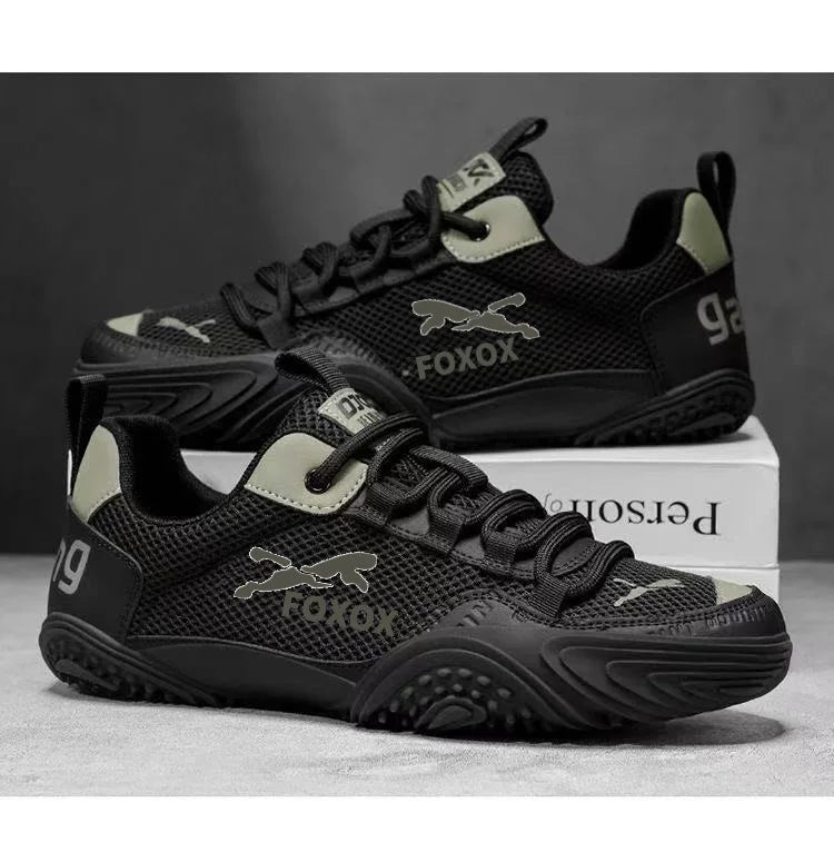 Men's Breathable Running Shoes Lightweight Mesh Upper Comfortable Soft Sole Sporty Casual Sneakers Trendy Summer Footwear