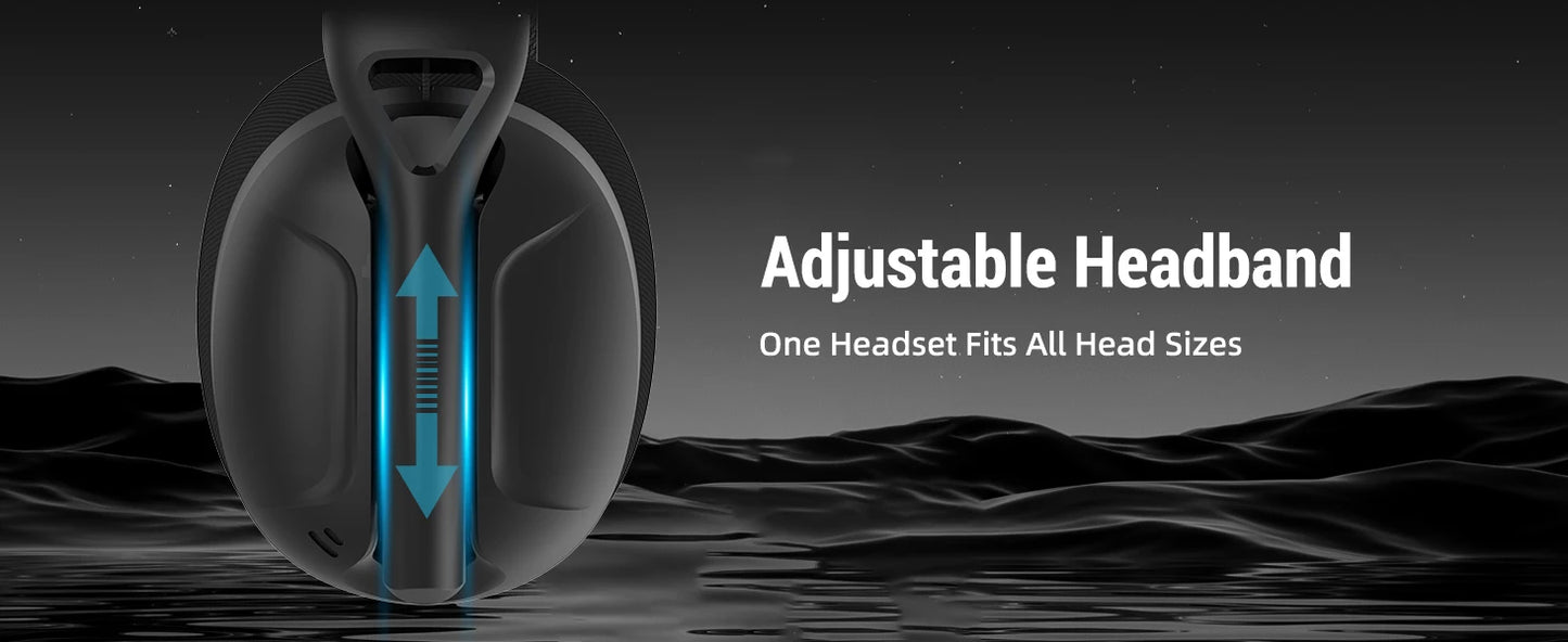 Cuffie gaming ATTACK SHARK L80 ultra leggere 180g – Wireless tri-mode (Bluetooth 5.3 / 2.4G / cablate), audio surround 5.1, driver da 40mm, microfono rimovibile