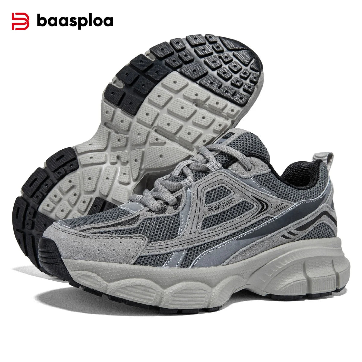Chaussures de course pour femme Baasploa : baskets de jogging légères et tendance en mesh, antidérapantes, pour femme, d'extérieur, respirantes, colorées et décontractées