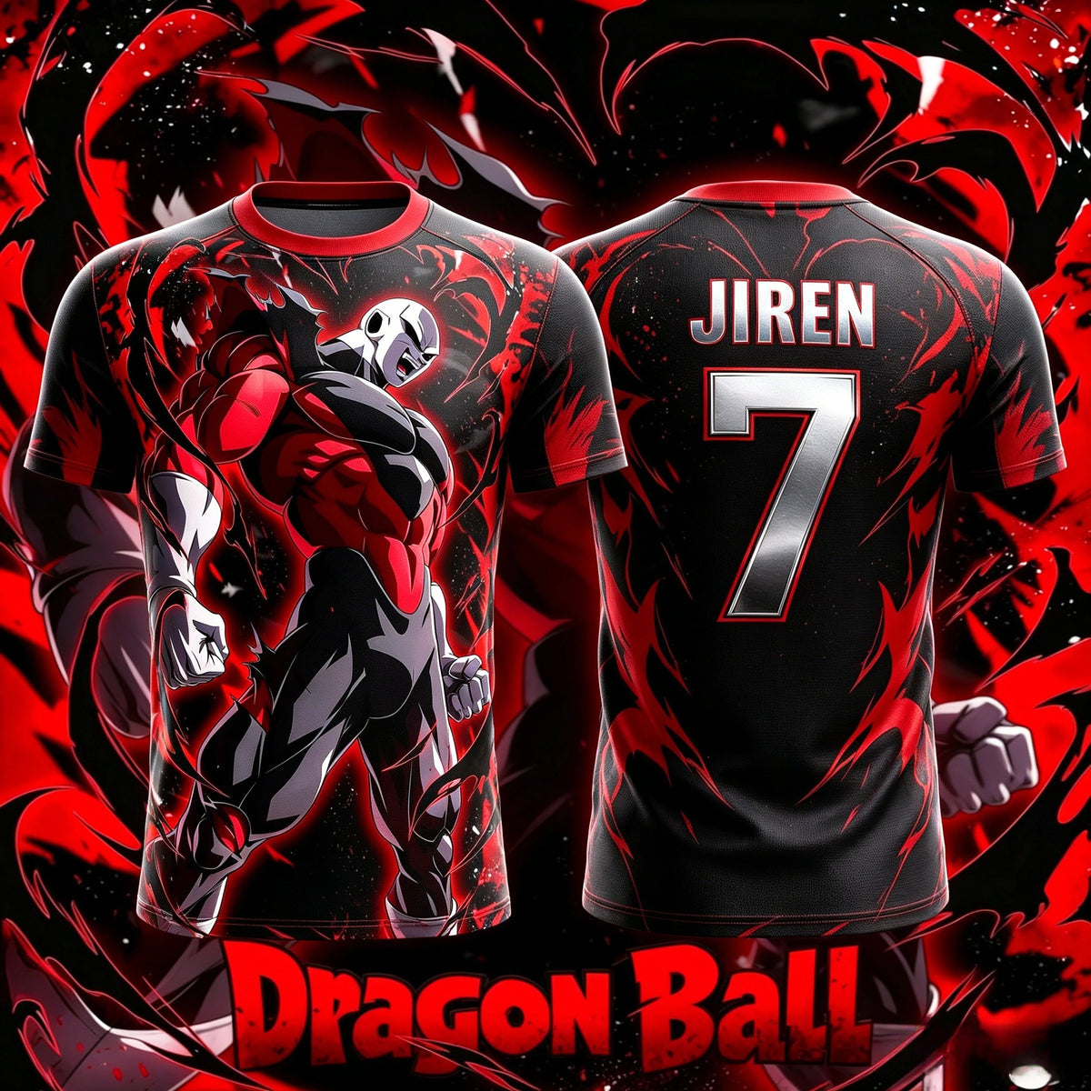 Dragon Ball Summer New NO.10/7 Jiren T-shirt anime pour homme adulte, maillot de football imprimé en 3D, t-shirt pour enfants, maillot spécial Y2k