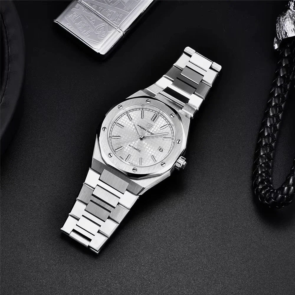 PAGANI DESIGN PD1673 Miyota 8215 Men's Fashion Watch 40MM Sport Automatic Mechanical Stainless Steel 100M Waterproof Watch