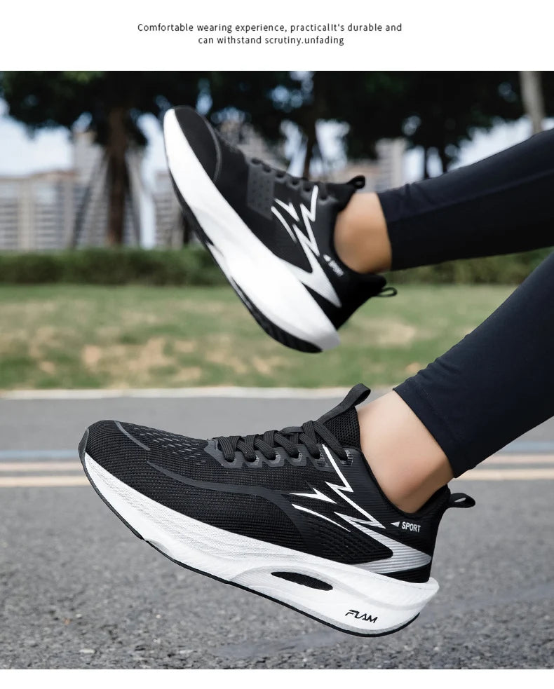 Scarpe sportive da running da uomo per maratona, con cuscino d’aria, traspiranti, leggere e confortevoli, sneakers atletiche outdoor da donna per jogging e tenis