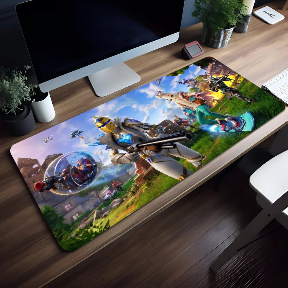 Rutschfestes Mauspad Game Lockedge Survival Büro Student Gaming Shooting, verdickt, groß, Schreibunterlage F-FORTNITE MousePad