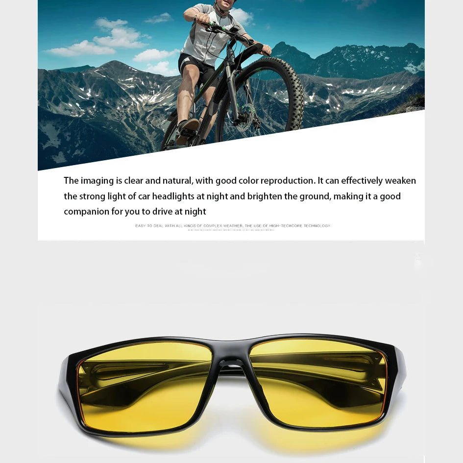 KLASSNUM Classic Night Vision Glasses Men Anti-Glare Yellow Lens Sunglasses Women Night Driving Glasses UV400 2026 New  In
