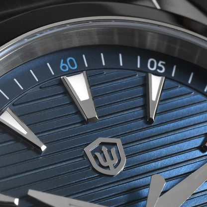 Montre Watchdives WD0006, mouvement VH31 à trotteuse fluide, verre saphir bombé, revêtement luminescent BGW9, étanche à 10 bars, 38 mm, style vintage
