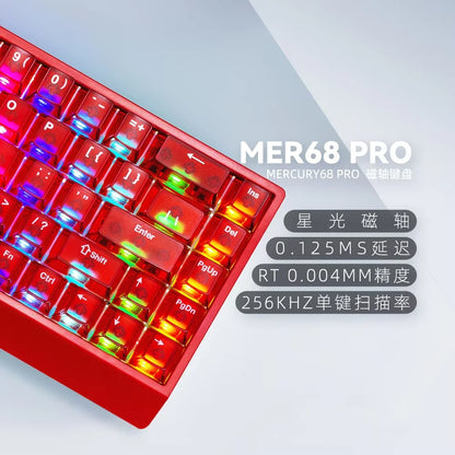IROK Carotmas Mercury68 Magnetic Switch Mechanical Keyboards 8K 68 Keys RT0.004mm Low Delay Custom Wired Gaming Keyboard PC Gifts