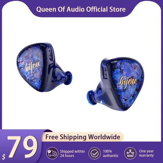 Nouveaux écouteurs intra-auriculaires QoA Bijou 1DD+1BA+1BCD, moniteur hybride HiFi IEMs avec câble de casque et fiches 3,5 mm et 4,4 mm